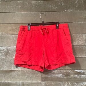 Nautica linen blend drawstring shorts size Large